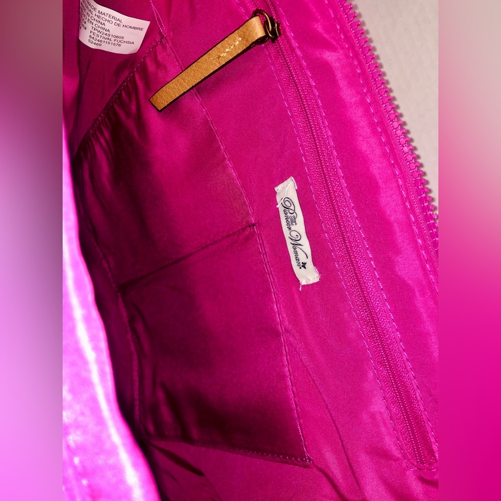 Pioneer Woman Pink Travel Bag Tote Floral Fashion Accessories Yellow Flower New - Picture 10 of 11